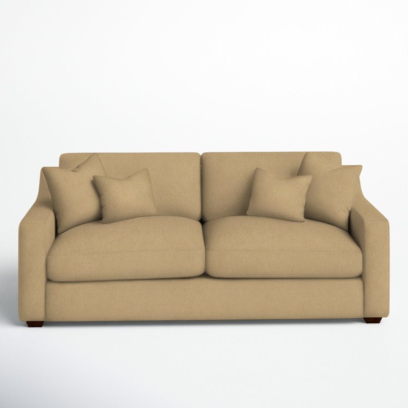 Rhodes Upholstered 94.5'' Sofa, Bella Toast Performance Velvet