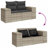  Garden Sofa Set Light Gray