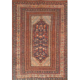 Antique One-of-a-Kind Rectangle 5'5" X 7'10" Hand Knotted Area Rug