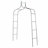 55'' W x 15'' D Steel Arbor in Black
