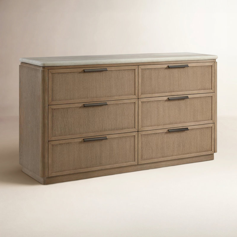 Marielle Dresser - Rope Drawer Fronts - Toffee