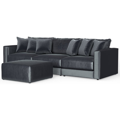 Nyrie 3-piece Modular Sofa And 1 Included Cocktail Ottoman