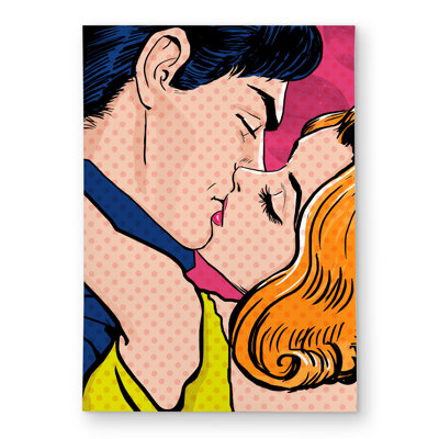 Pop Art Style Couple Rug - Retro Bedroom Outdoor Decor