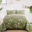 Ensemble de courtepointe 3 pièces à motif floral en microfibre légère toutes saisons-122272424-122272425