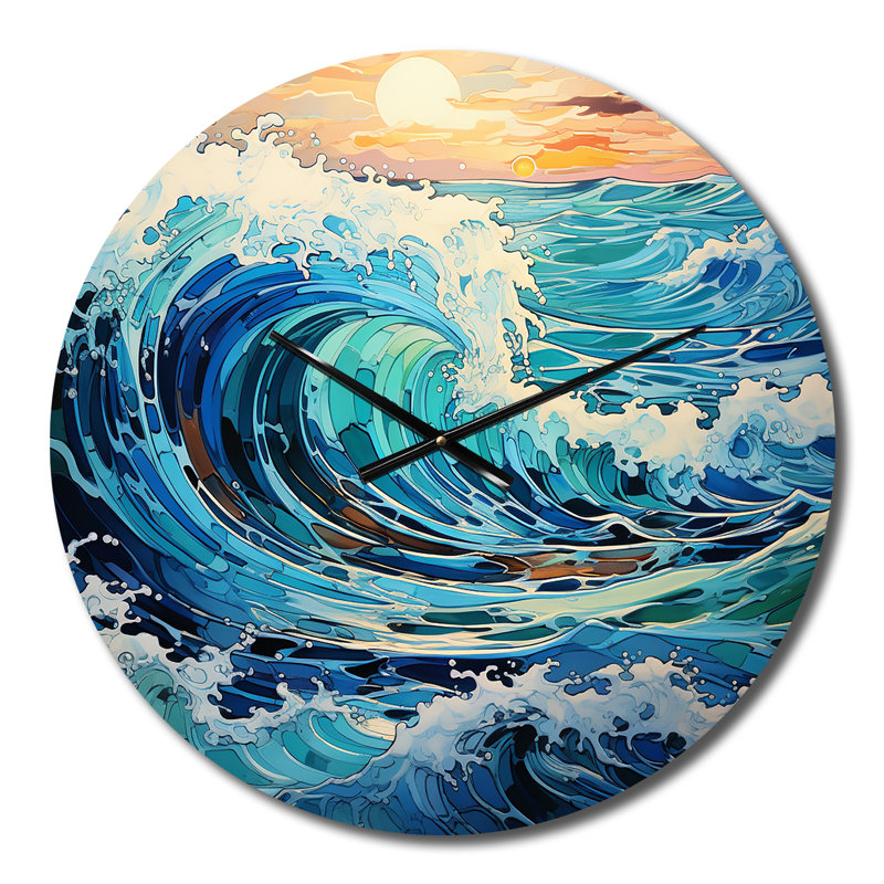 Cordarrow - Horloge murale nautique et de plage, Moyenne