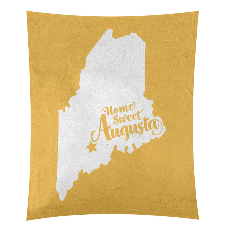 Tapisserie Augusta, Maine, H 27,5 po x l 37,5 po, Jaune