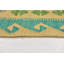 Tapis de zone en laine rouge/beige/bleu 4 pi 10 po x 6 pi 5 po one-of-kind-noué la main Lorain