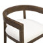 Ensemble de table de salle à manger à piédestal rond 5 pièces avec chaises rembourrées Logan-122543379