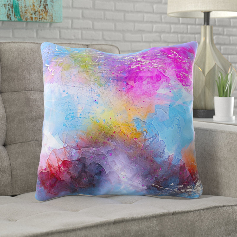 Coussin décoratif Hazlehurst, Microsuède, Intérieur