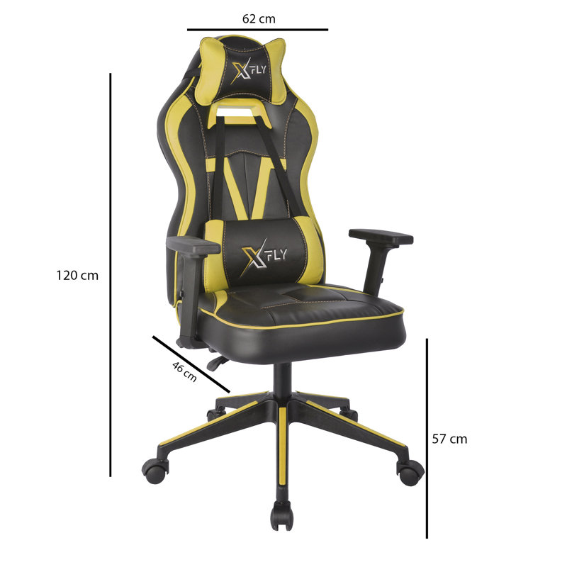 Fauteuil de jeu Vendetta, Jaune / noir