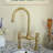 Solid Brass Kitchen Bridge Faucet