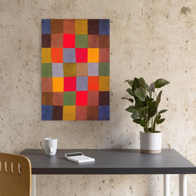 New Harmony, impression d'art abstrait classique et coloré, H 18 po x l 12 po