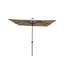 Parasol carré carré pour terrasse 2,5 x 2,5 m, DEL solaire, 8 nervures, manivelle, base transversale, idéal pour le jardin, la terrasse, la cour et la piscine, 32 lumières, eau, parasol d'extérieur à DEL 2,5 x 2,5 m-134737388-134737390