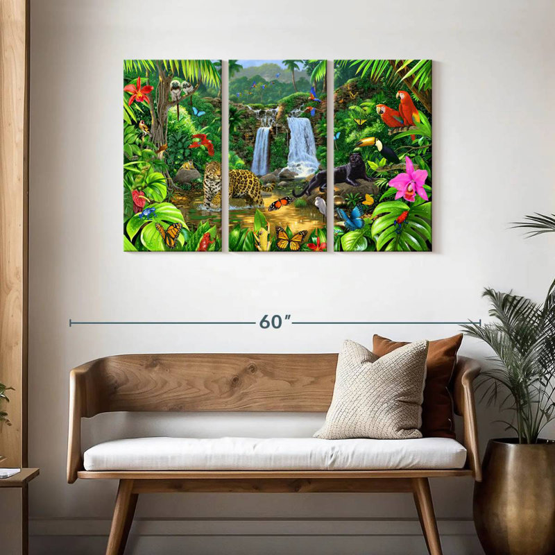Brampt Rainforest Harmony I, 28" H x 45" W
