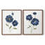 Coquelicots bleus - reproduction encadrée de qualité supérieure - prête à être accrochée - aucun clou requis - aucun clou requis-671805645-671805632