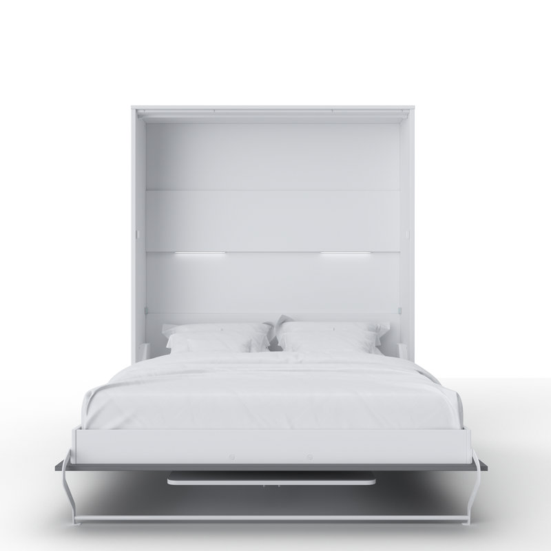 Ayvri 160X200 Bed, White/Slate Grey