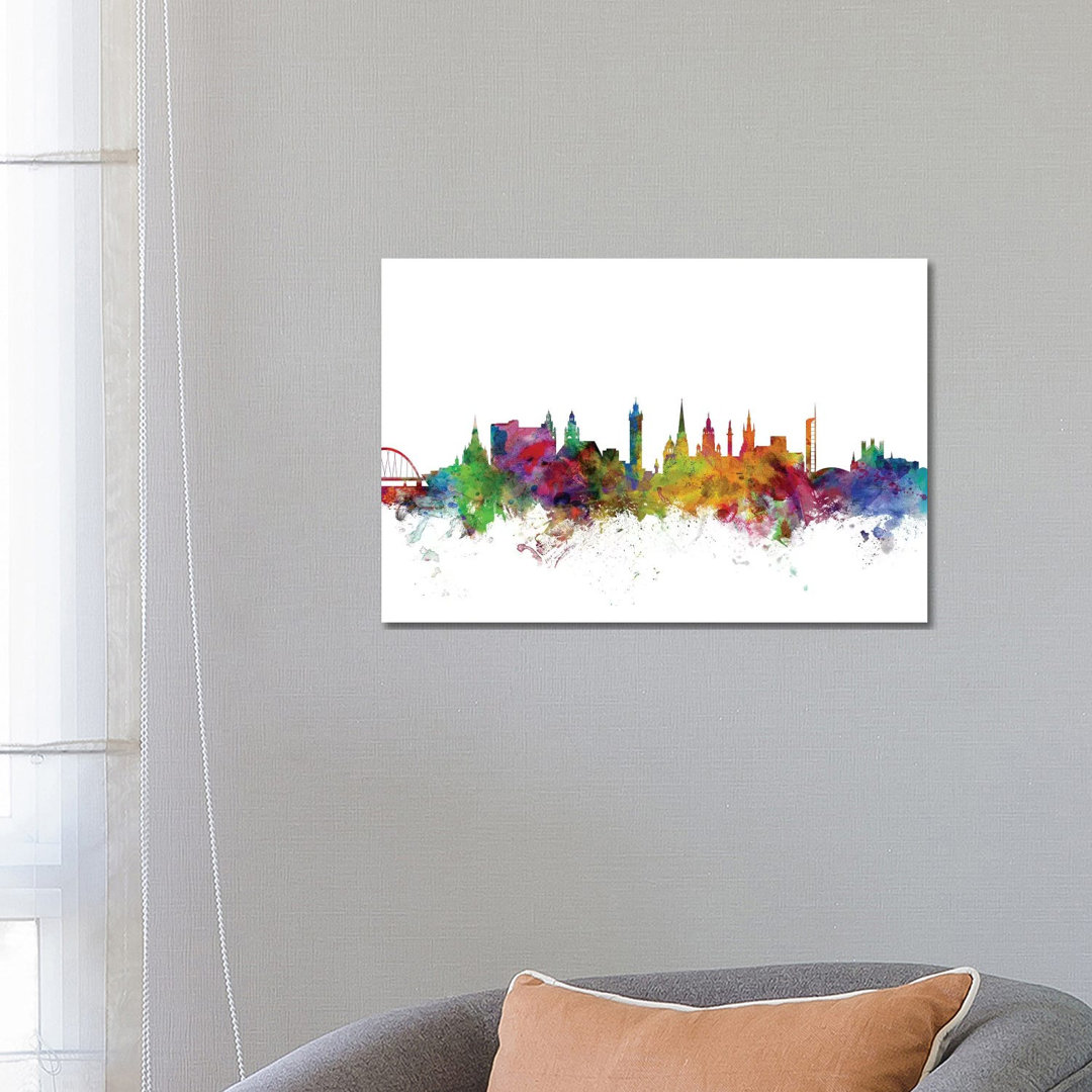 Glasgow, Scotland Skyline by Michael Tompsett - Wrapped Canvas Gallery-Wrapped Canvas Giclée