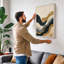 Earthen Waves Abstract - Wrapped Canvas-1596017379-1596017382