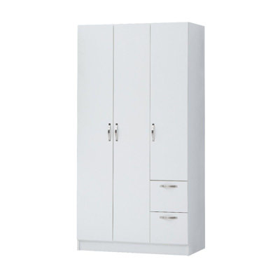 3 Door Manufactured Wood Wardrobe