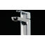 Robinet de salle de bain moderne en chrome, robinet de lavabo monotrou pour meuble-lavabo, ensemble de drain à pression