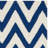 Emek Hand Woven Flat Weave Wool/Cotton Chevron Rug in Ivory/Blue-432525358
