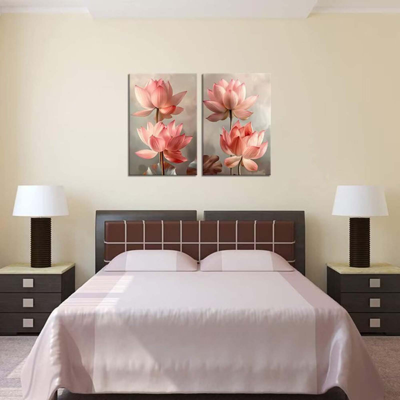 2 Piece Wrapped Canvas Wall Art