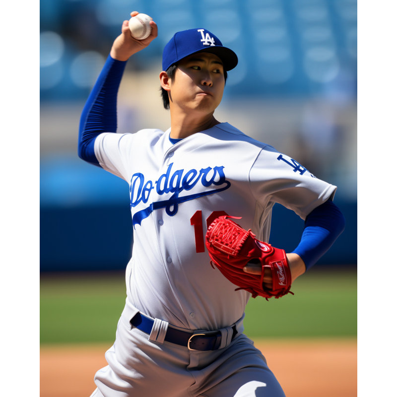 "Shohei Ohtani 6" sur toile, H 32 po x l 26 po