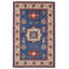 Tapis d'intérieur rectangulaire oriental fait main en soie et laine blanc aqua, noué à la main-1024605739