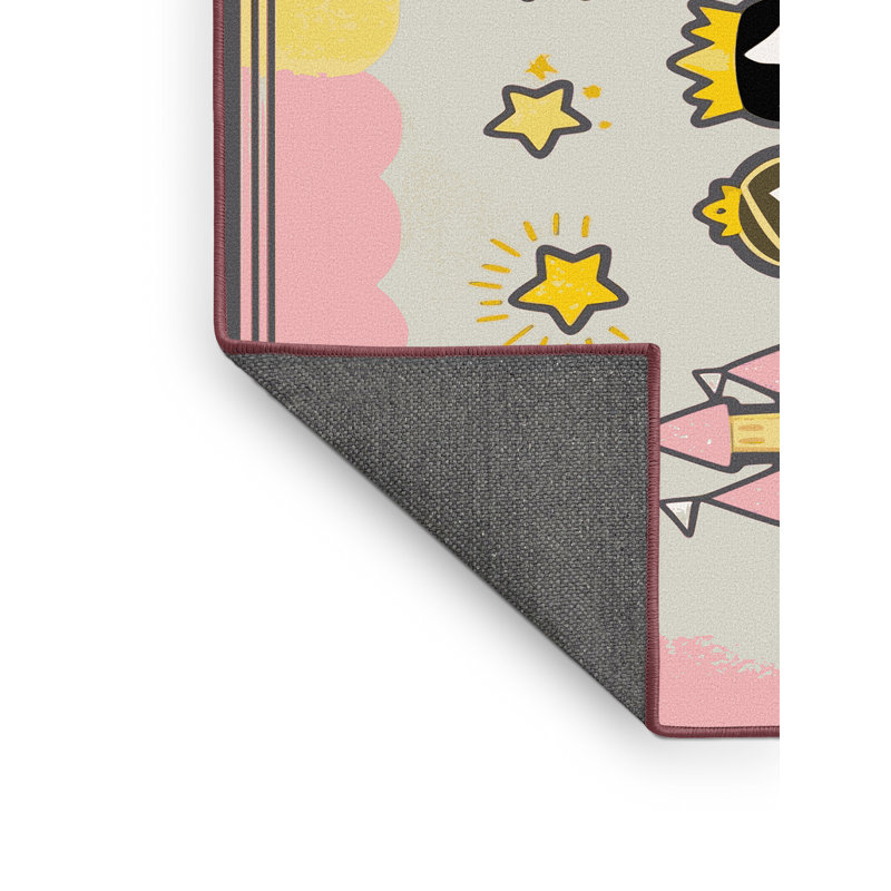 Tapis fantaisie East Urban Home, Rectangle de 5 pi x 8 pi