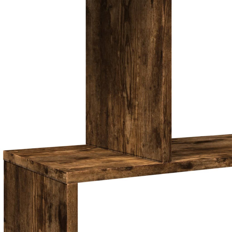 Sekai 70cm W Bookcase, (6 Shelves) 193cm H x 70cm W x 24cm D, Smoked Oak