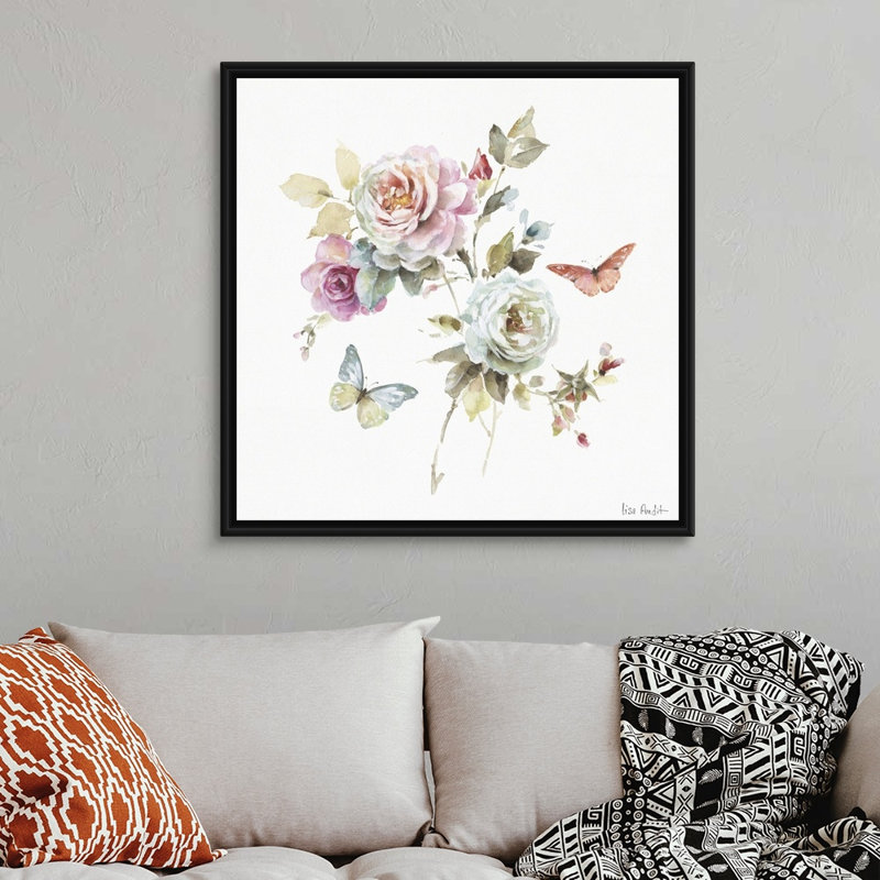 «Beautiful Romance VII» par Audit Lisa - reproduction d'art sur toile, H 38 po x l 38 po x P 2 po, Toile avec cadre noir