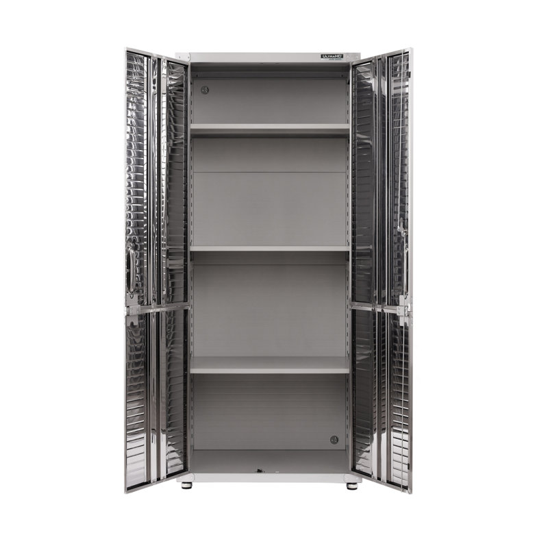 Seville Classics UltraHD Storage Cabinet, 30" W x 18" D x 72" H, Granite