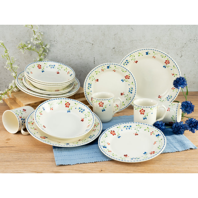 16 Piece Dinnerware Set, Service for 4