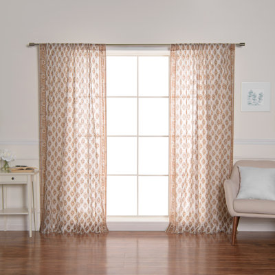 Rideaux transparents en coton Trento
