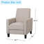 Chaise d'appoint rembourrée