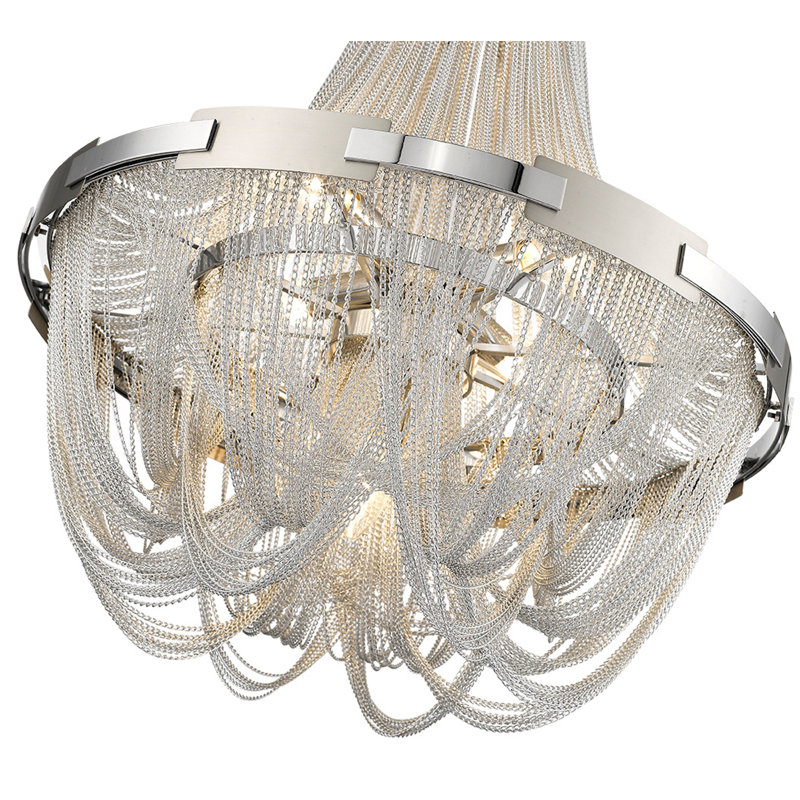 Eanes 6 - Light Chandelier, Sliver