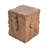Amira Outdoor And Indoor Stump Shape MGO Side Table, Brown Finish