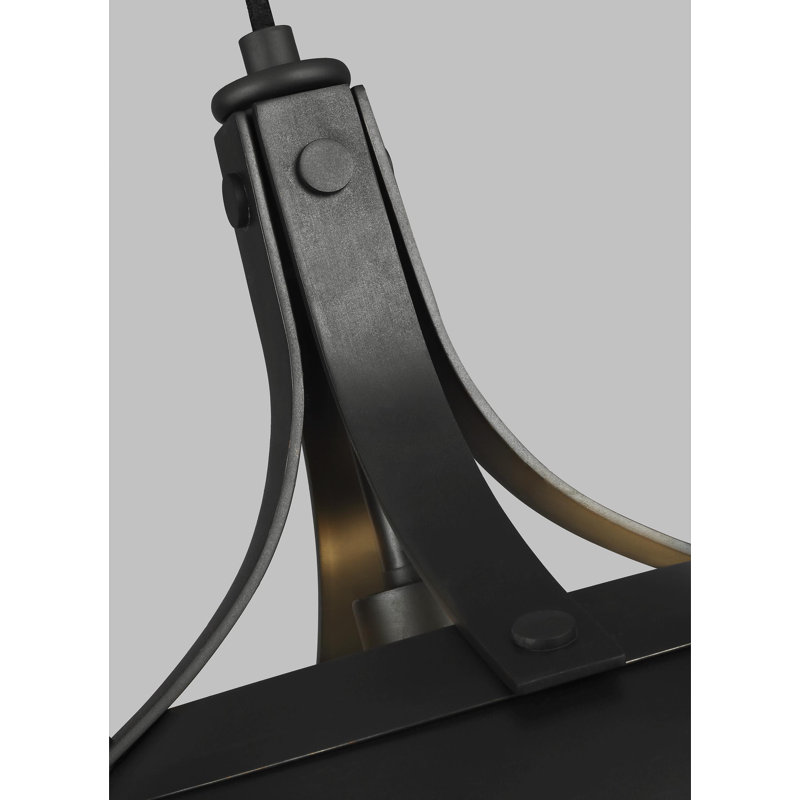 Logan 1 - Light Pendant, Aged Iron, 12.25" H x 11.875" W x 11.875" D