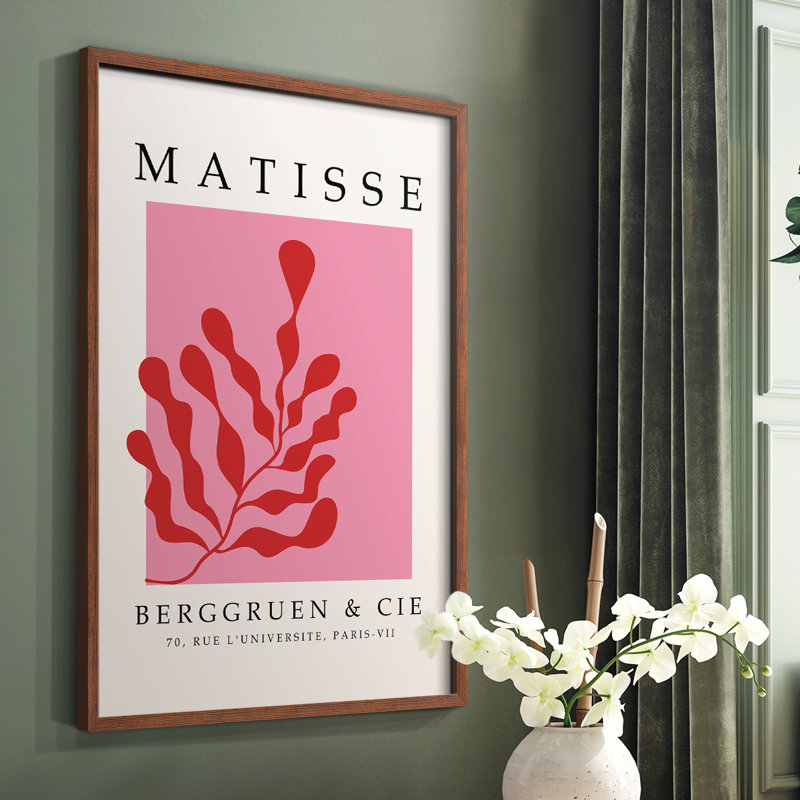 Matisse CEC XXXVII, reproduction encadrée - bois massif, Brun, H 20 po x l 16 po