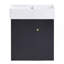 Meuble-lavabo flottant moderne de 21,6 po avec lavabo en céramique - parfait pour les petites salles de bain, rangement à droite-1336937949