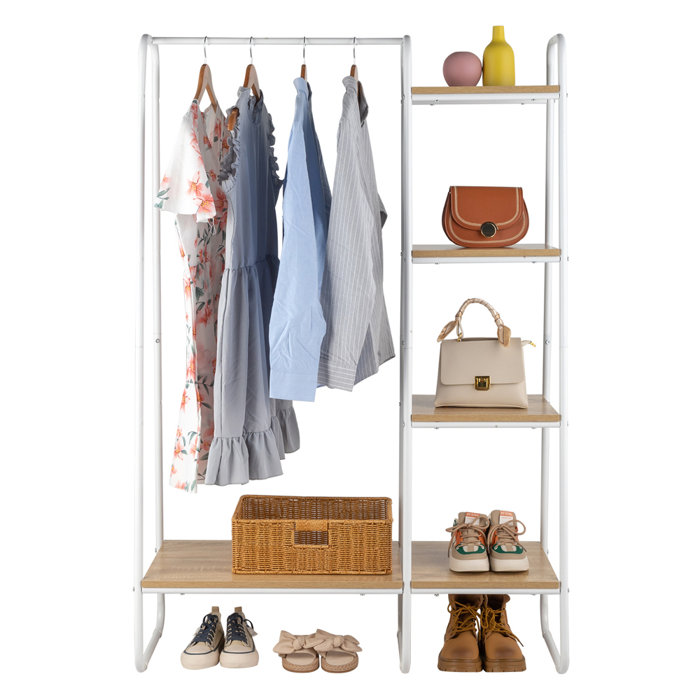 Rebrilliant Maikki 39.3701'' Clothes Rack & Reviews | Wayfair