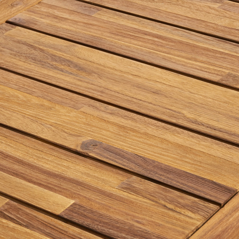 Table de salle à manger en bois 69 po Natural Natural Finish pour un festin mémorable avec une finition idéale