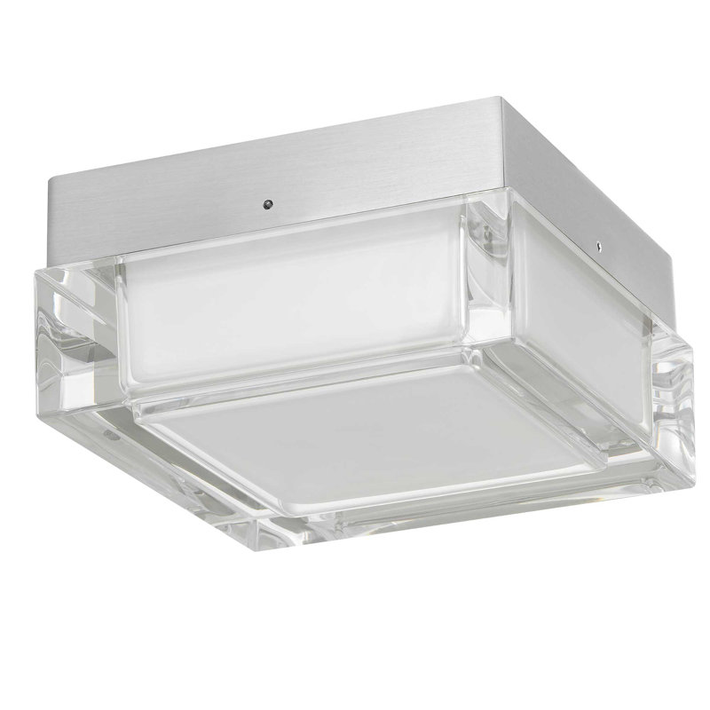 Plafonnier encastré à DEL Chromee, Chrome chrome, Non, H 2,5 po x l 5 po x P 5 po
