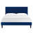Modway Yasmine Channel Tufted Performance Velvet Platform Bed-146170687-146170682