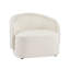 Fauteuil d'appoint courbé avec coussin moelleux intégré-259418042