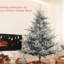 Arbre de Noël artificiel 6 pi - Design nordique en pin 795 pieds enneigé support en métal à assemblage rapide avec base de neige