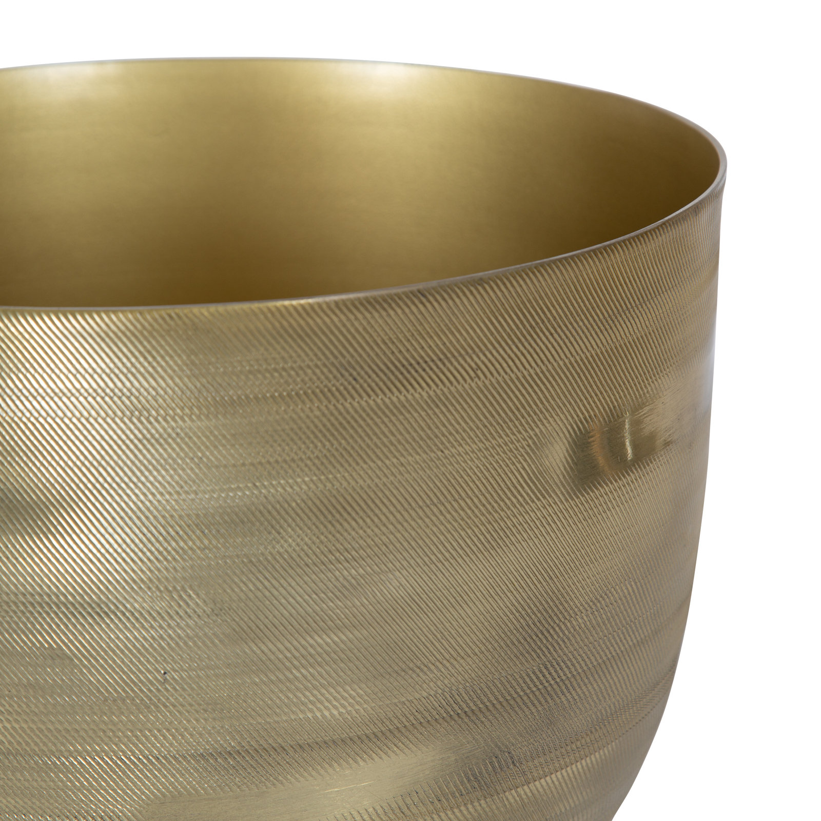 Beamon Metal Pot Planter - Set of 2, Gold