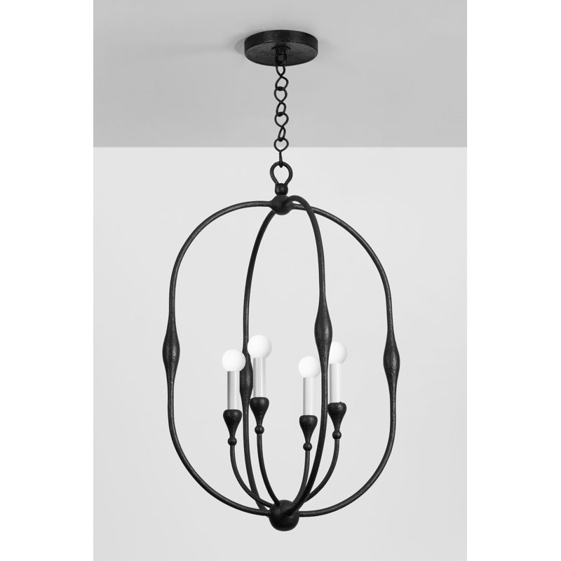 Baltic Light Lantern, 31.5" H x 20.25" W x 20.25" D, Black