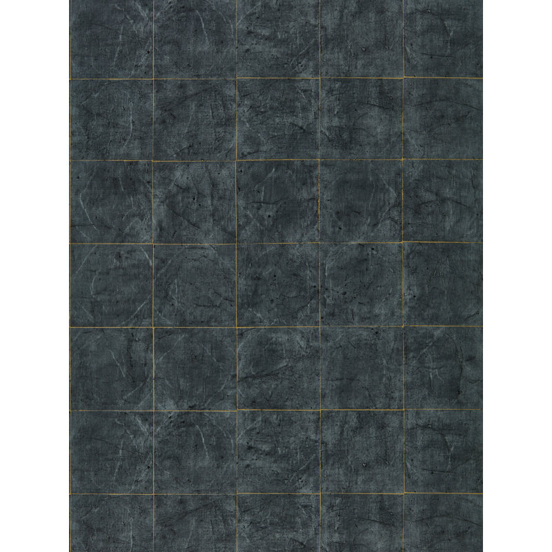 Piastrella Wallpaper, Vine Black