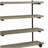 Black and Grey Driftwood 4-tier Wall Shelf-593127918-593127905
